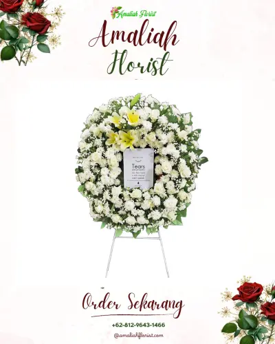 Krans Bunga Duka Cita ranggon